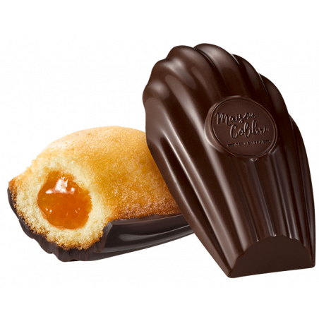 Madeleine à l'orange coque chocolat noir Madeleine à l'orange coque chocolat noir