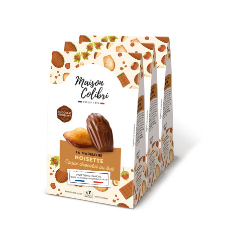 Madeleine Hazelnut Shell Milk Chocolate Madeleine Hazelnut Shell Milk Chocolate