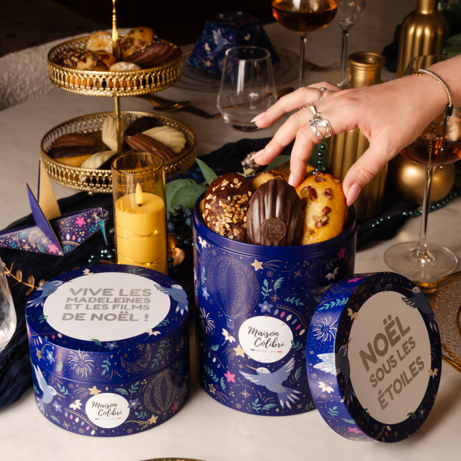 Petit Coffret de Noël à personnaliser - Madeleines par Maison Colibri