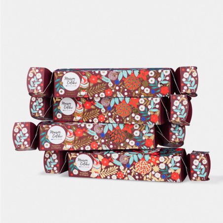 Crackers de Noël - 4 mini-cadeaux surprenants et gourmand rempli de madeleines Crackers de Noël - 4 mini-cadeaux surprenants et gourmand rempli de madeleines
