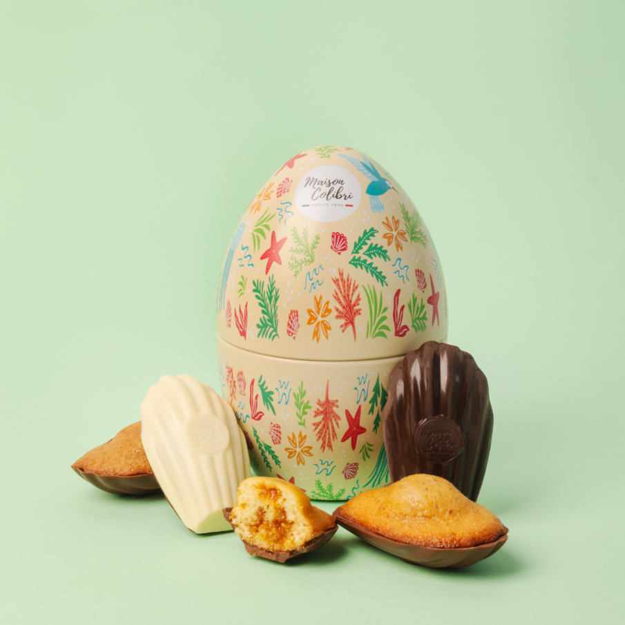 Assortiments d'oeufs de Pâques - Madeleines Coques Chocolat