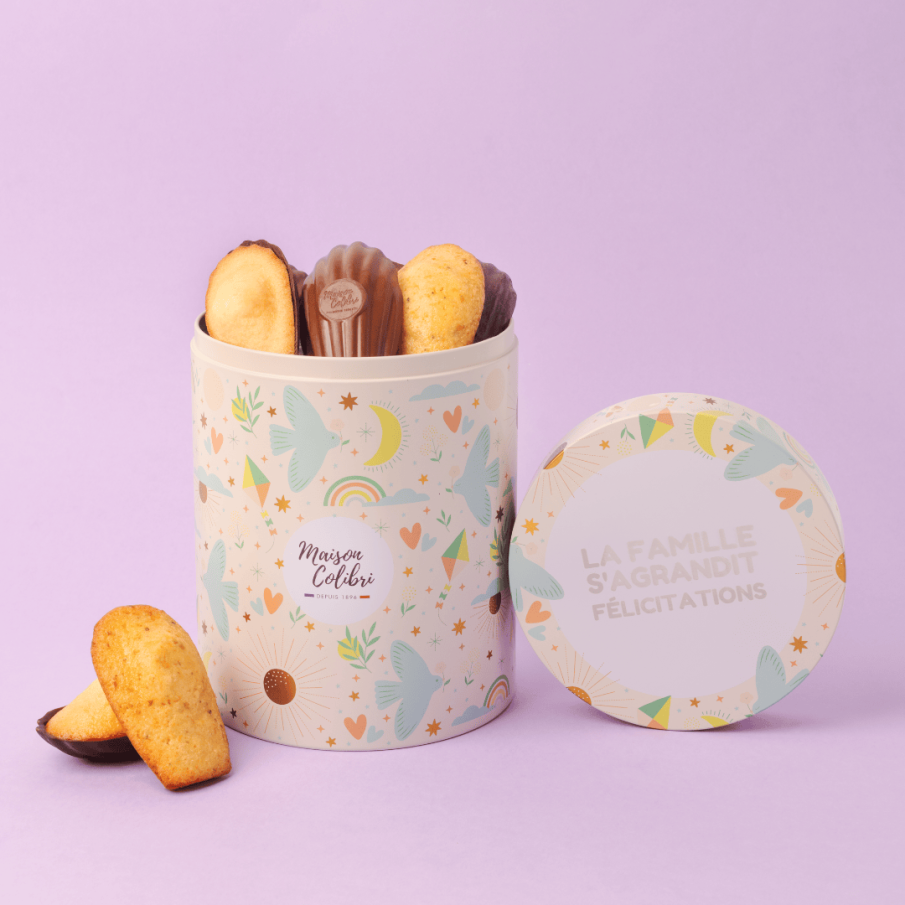 Coffret madeleines Naissance - Maison Colibri